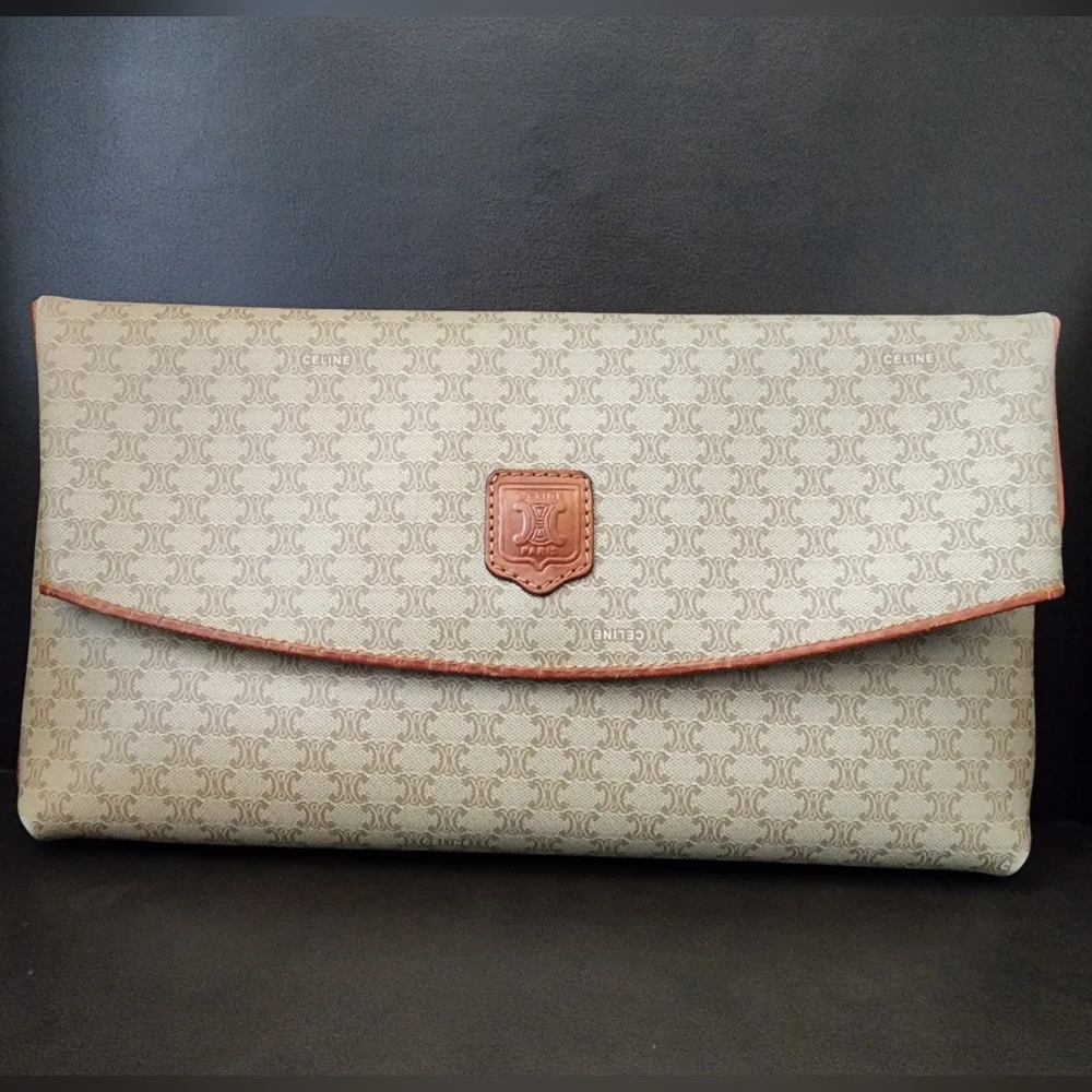 Celine Foldover Clutch Handbag - Picture 2 of 13